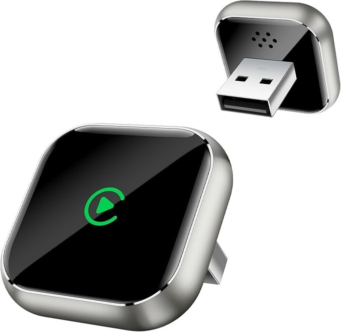 Read more about the article Wireless CarPlay Adapter for APPLE iPhone – Upgrade Wired CarPlay to Wireless Device, Mini T-shaped for Cars USB Plug and Play Auto Reconnect, for In-Dash Video Portable Car GPS Navigation Broadcast