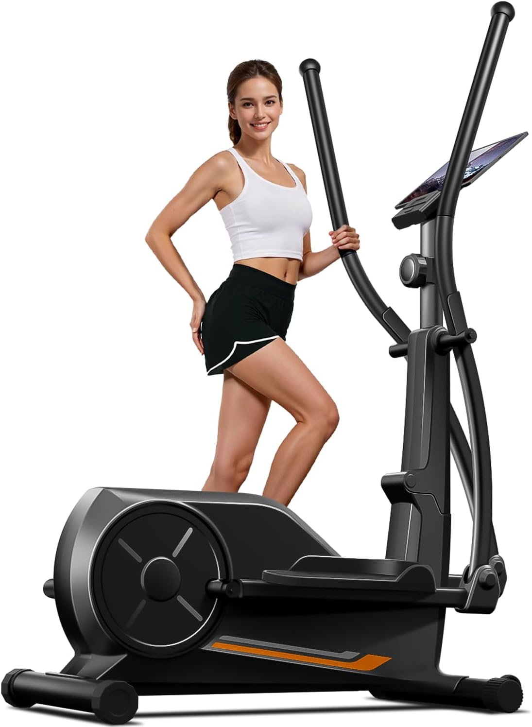 You are currently viewing UMAY Elliptical Exercise Machine, Elliptical Training Machine for Home with Hyper-Quiet Magnetic Driving System, Compact Elliptical with 12IN Stride & LCD Monitor, 350LBS Weight Capacity