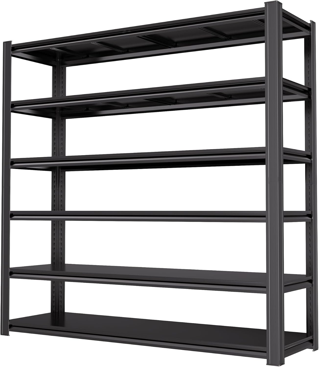 Read more about the article 4“H 6T Garage Shelving Heavy Duty Storage Shelves 3500 LBS Adjustable Metal Shelving Uints and Storage for Garage,Warehouse,School,Commercial,Business, 62 “W x 24 “D x 84 “H