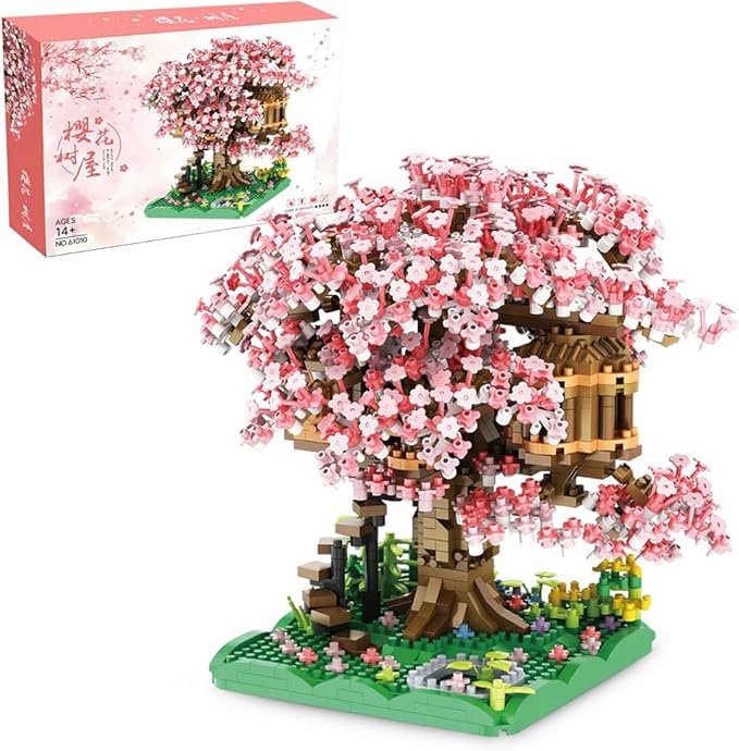Read more about the article Sakura Tree House Building Block Set