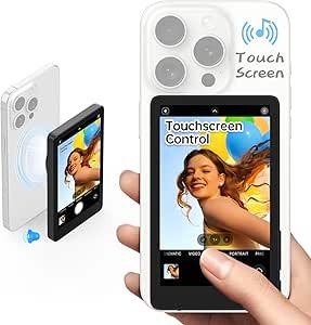 Read more about the article Rottogoon Vlog Selfie Monitor Screen for iPhone Magnetic Touch Selfie Monitor Suitable for Selfies Vlog TikTok Live Broadcast Scenes Compatible with iPhone and Android(Black)