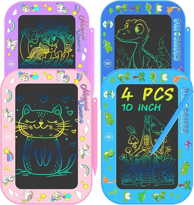 Read more about the article 2 Pack LCD Writing Board for Girls Boys Kids,10 Inch Colorful Toddler Doodle Board, Educational Learning Toys for 3-8 Years Old as Gift(Dark Blue&Lght Blue)