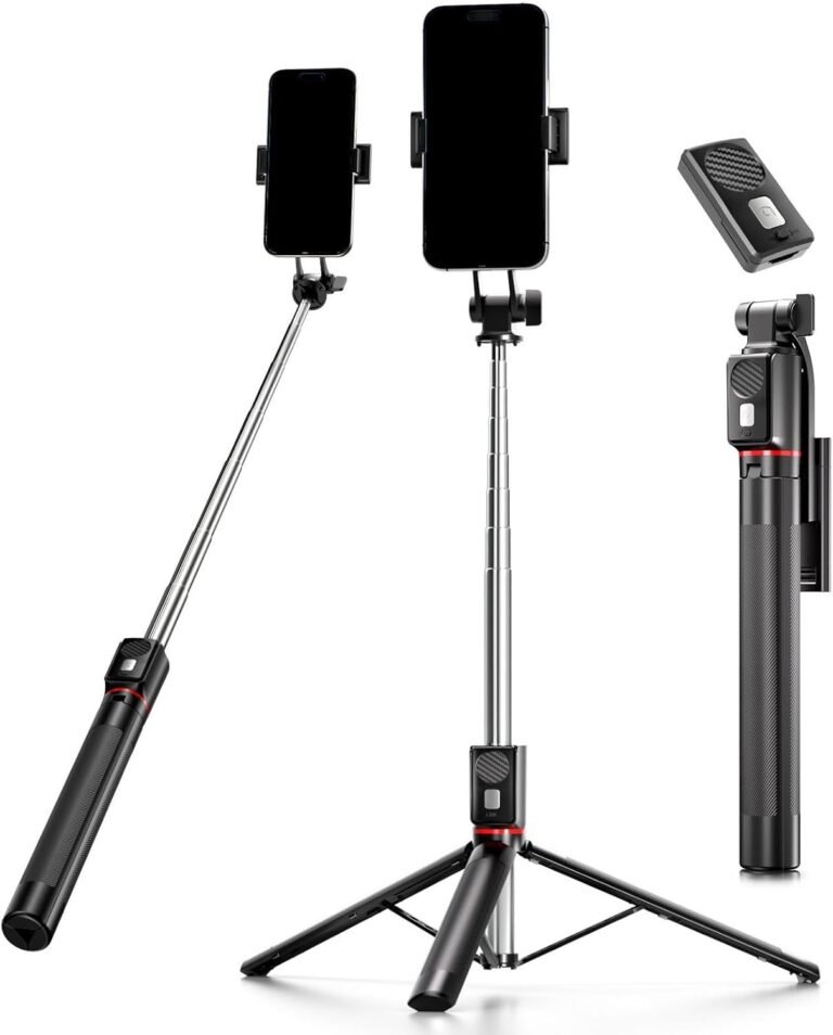 Read more about the article Phone Tripod & Selfie Stick, 170cm Extendable Portable Phone Tripod Stand with Wireless Remote, Compatible with iPhone/Android