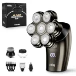 7D Arc Electric Shaver for Head & Body, 5-in-1 Upgraded Electric Razor for Men, Waterproof Wet & Dry Bald Head Shaver with LED Display, Rechargeable Grooming Kit