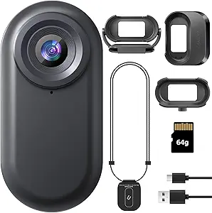 Read more about the article Mini Body Camera 1080P HD – 64GB Wearable Action Body Cam with Clip, Portable Hands-Free Recording for Travel, Security & Outdoor Use