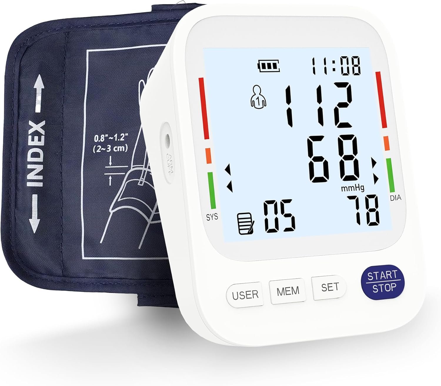 You are currently viewing PANACARE Upper Arm Blood Pressure Monitor – Automatic BP Machine with Large LCD Display, Adjustable Arm Cuff, Pulse Rate Detection, One-Touch Operation for Home Use