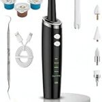 Upgraded Premium Teeth Polisher & Plaque Remover – Electric Tooth Cleaner for Teeth Whitening, Tartar & Stain Removal with Multiple Cleaning Heads