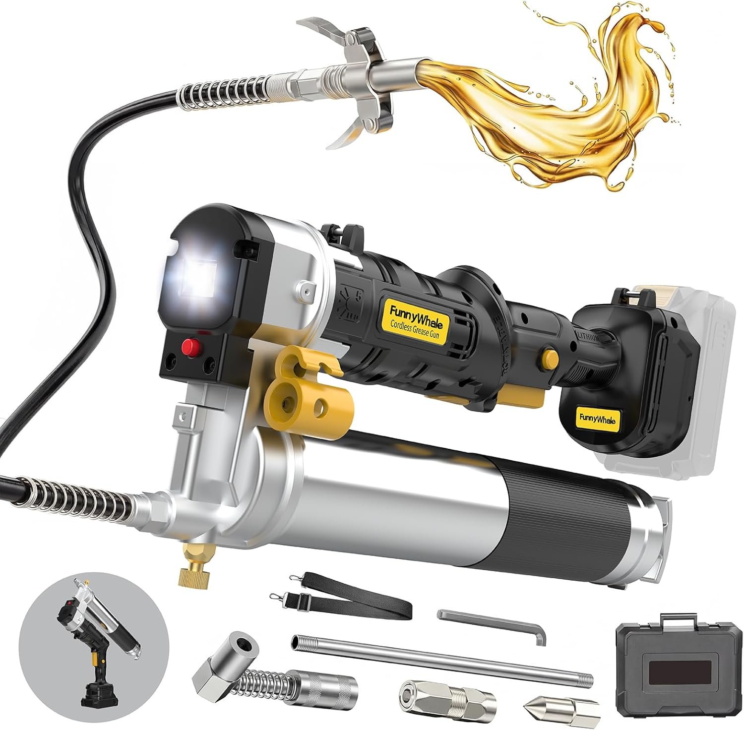 You are currently viewing Funnywhale Cordless Grease Gun 12000 PSI