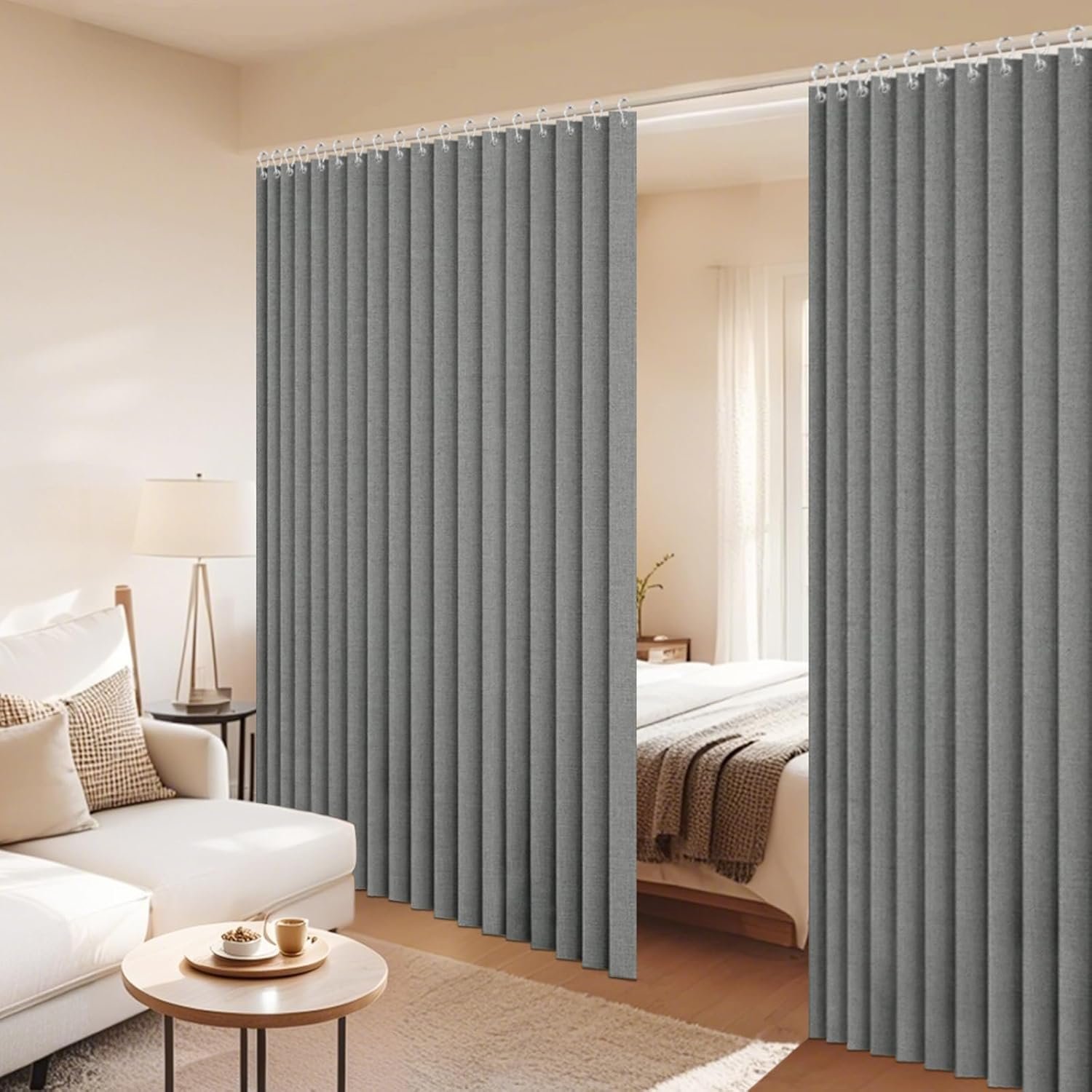 You are currently viewing Lapalife Blackout Room Divider Curtain – Linen-Blend Fabric Privacy Curtain for Doorway, Living Room & Bedroom, Thermal Insulated Light Blocking Curtain Panel