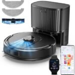 Vexilar Self-Emptying Robot Vacuum Cleaner with Mop, Smart Mapping, Automatic Dust Collection, Powerful Suction, App & Voice Control, Ideal for Pet Hair, Hard Floors and Carpets