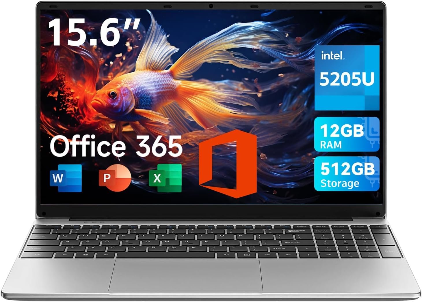 You are currently viewing jumper 15.6 inch Laptop with Office 365, 12GB RAM 512GB Storage Notebook, HD Display Laptops, Celeron Processor, Keyboard Film UK, 5000mAh Battery, Suitable for Business and Students