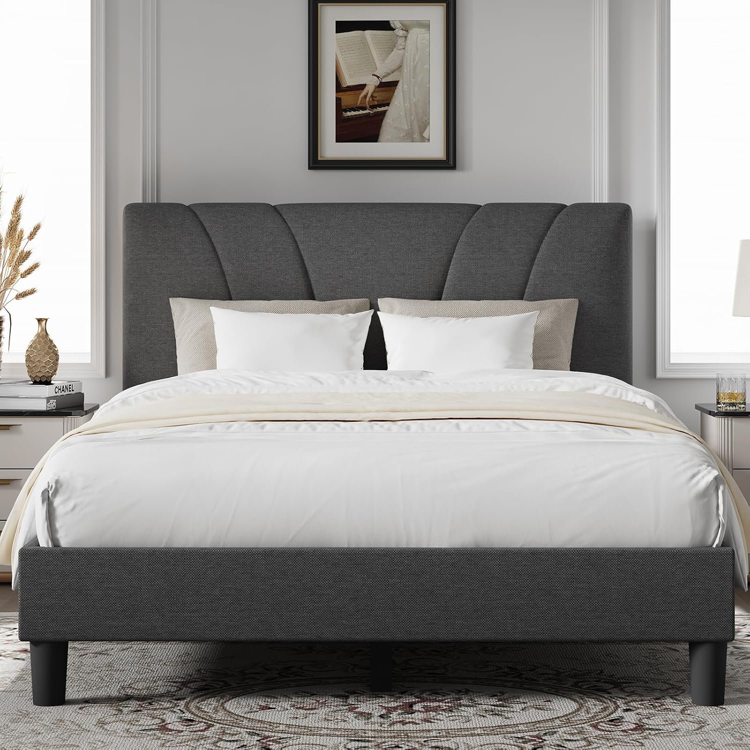 You are currently viewing Novilla Full Bed Frame Upholstered