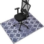 Office Chair Mat 90×120 cm – Protective Floor Mat for Hardwood, Tile & Laminate – Non‑Slip, Clear/Transparent