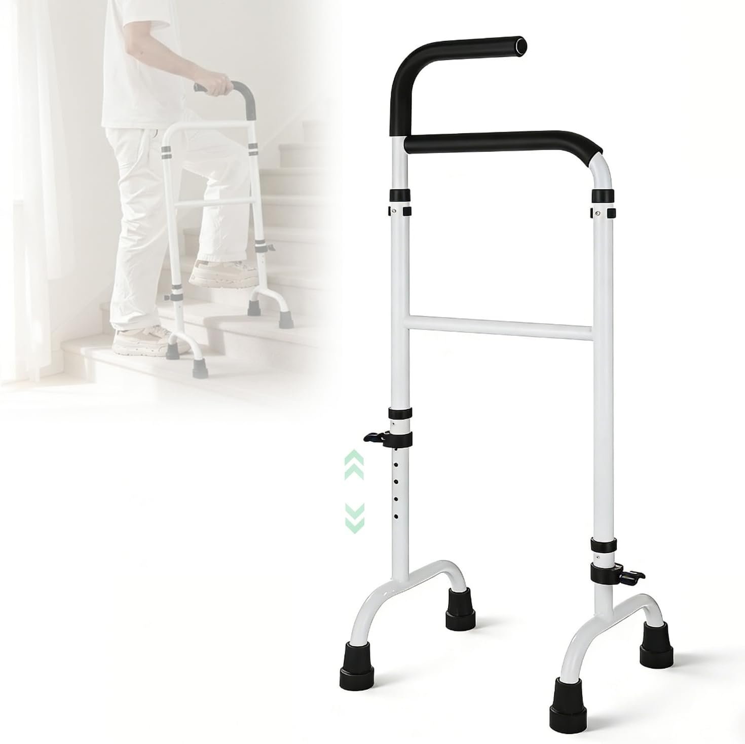 You are currently viewing Stair Climbing Assist Cane with Adjustable Height, Heavy-Duty Aluminum Stair Stand Support Bar for Elderly, Pregnant Women & Adults – Portable Anti-Slip Mobility Aid