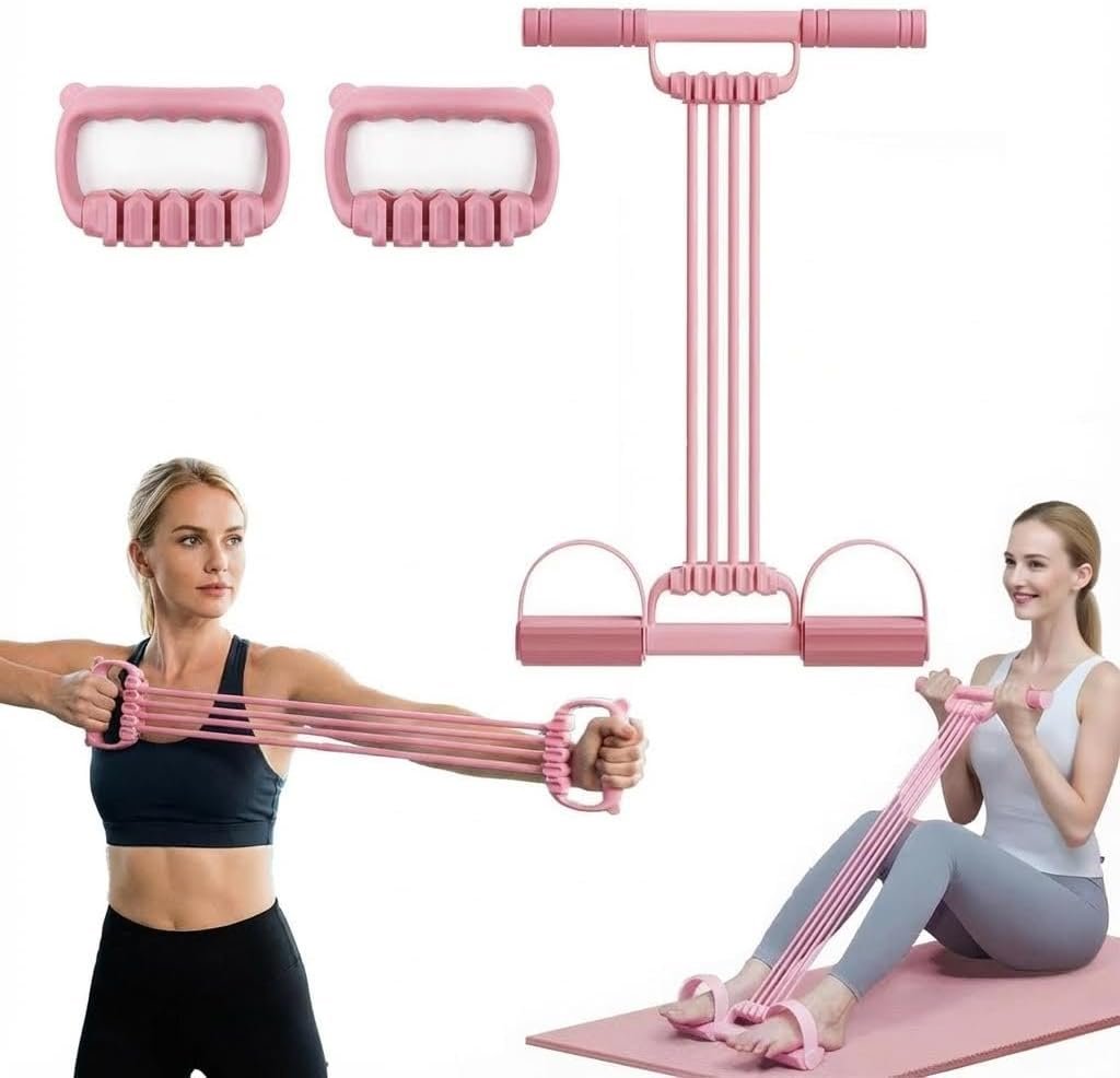 You are currently viewing 3-in-1 Adjustable Pedal Resistance Band with 8 Tubes – Multifunction Sit-Up Trainer, Natural Latex Tension Rope for Full Body Workout, Fat Loss & Muscle Toning