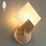 Natural Marble Wall Sconce, Marble Wall