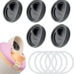 5PCS Silicone Replacement Stopper & 5PCS Seal O-Ring for Owala FreeSip Sway 30/40oz, BPA-Free Leak-Proof Water Bottle Lid Gasket Set (Gray)