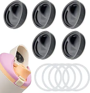 Read more about the article 5PCS Silicone Replacement Stopper & 5PCS Seal O-Ring for Owala FreeSip Sway 30/40oz, BPA-Free Leak-Proof Water Bottle Lid Gasket Set (Gray)