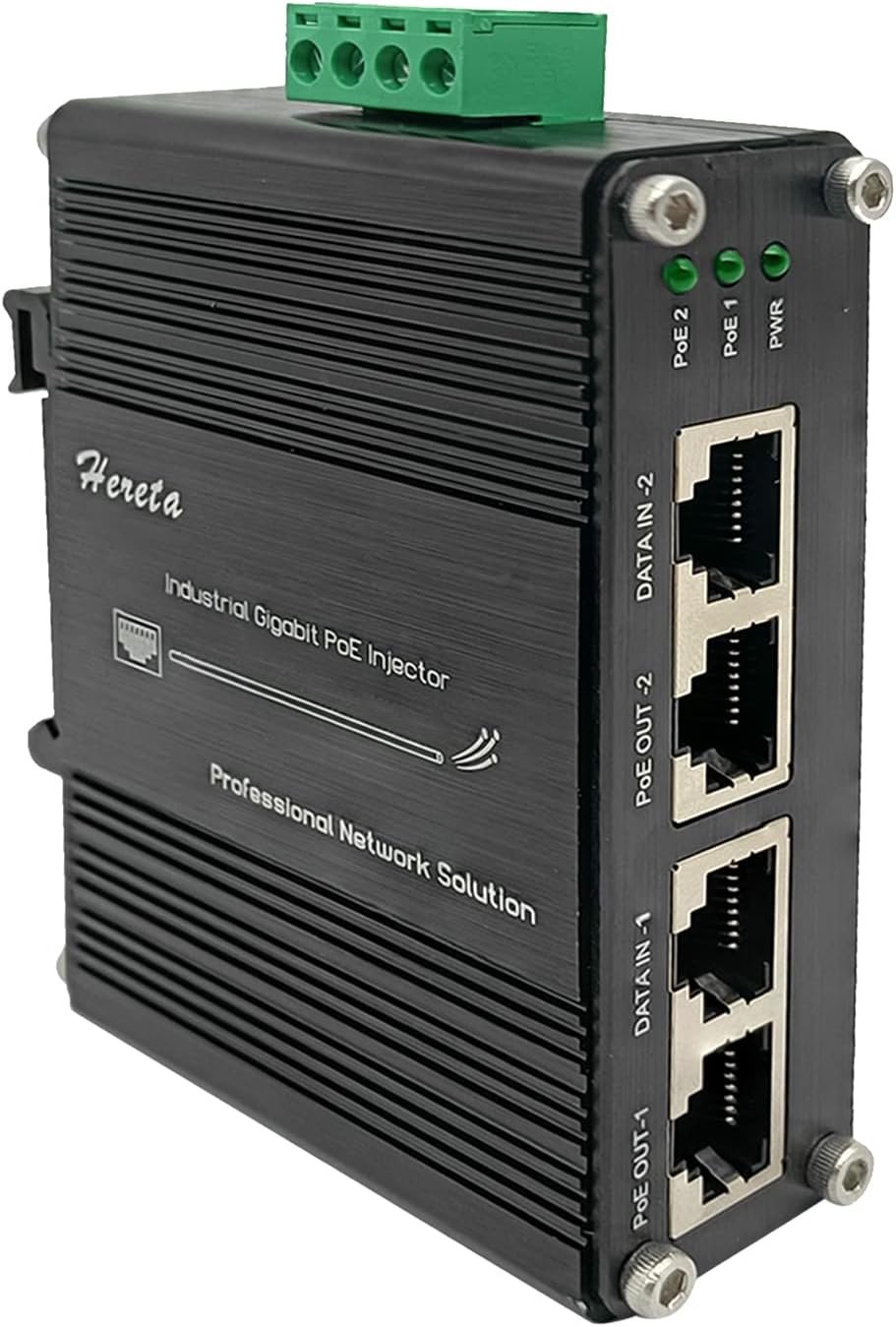 You are currently viewing 2 Ports Hardened Industrial Gigabit PoE+ Injector 30W Max Per Port 12~48VDC Power Input Support IEEE802.3af/at PoE Device Support