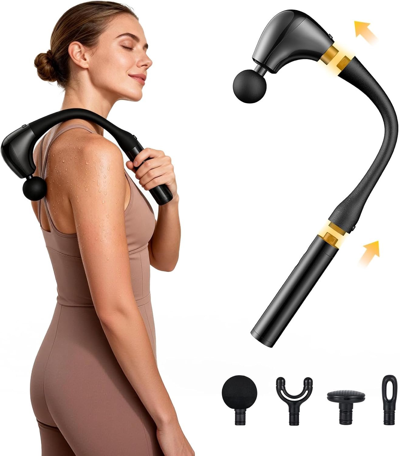 You are currently viewing The G4D Fascia Gun with Detachable U-Shape Long Handle is a powerful deep tissue massage device designed to relieve muscle pain, stiffness, and fatigue. Its unique U-shaped extended handle allows you to easily reach difficult areas like your back, shoulders, and lower body without assistance. This fascia gun uses high-frequency percussion therapy to help improve blood circulation, reduce muscle tension, and speed up recovery after workouts. It comes with multiple massage heads and adjustable speed levels, so you can customize your massage experience for different muscle groups. � Tarvomart +1 Perfect for athletes, office workers, and anyone dealing with body soreness, this ergonomic massager brings professional-level relaxation to your home.