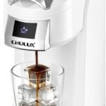 CHULUX Lite Single Serve Coffee Maker for K Cup Capsules, Single Cup Reservoir Coffee Maker with One Touch Brewing, 5 to 12 Oz Brew Sizes, Designed Specifically for Standard Mugs, White