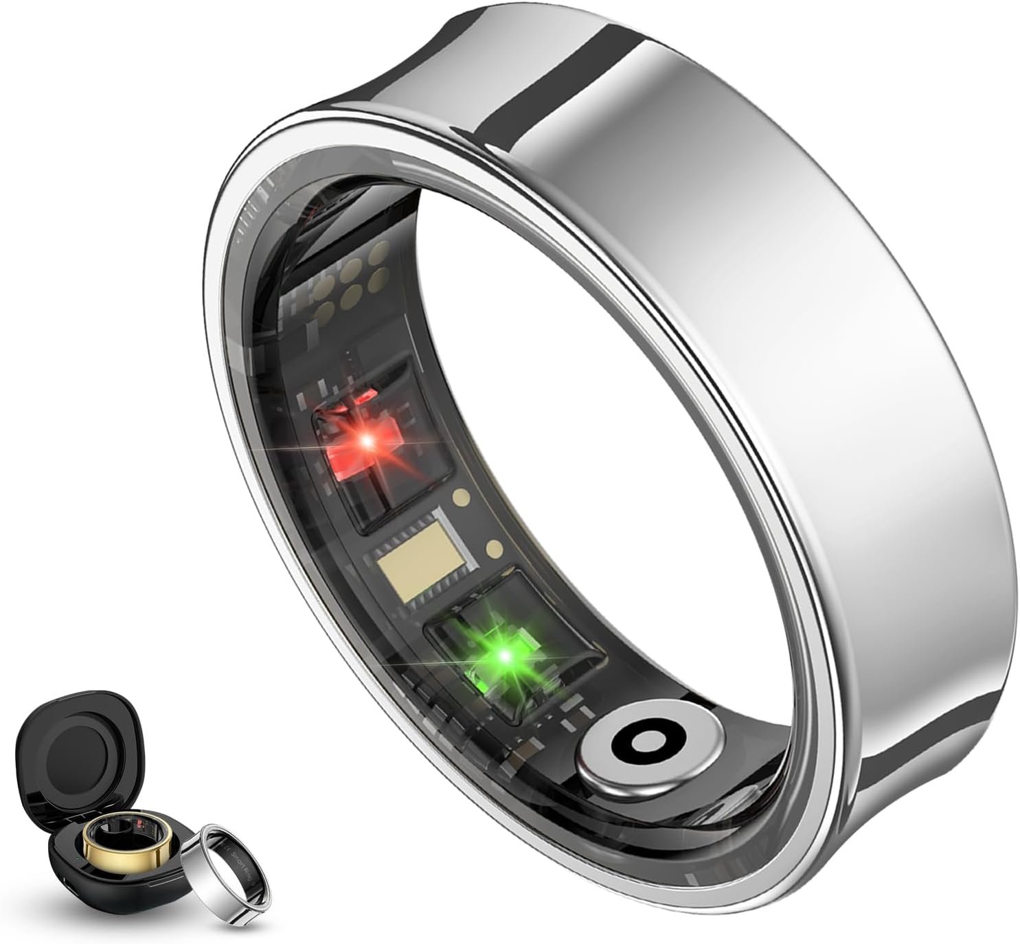 You are currently viewing Smart Ring Health Tracker for Men & Women – No Subscription, Sleep & Heart Rate Monitor, Multi-Sport Fitness Tracking, Compatible with iOS & Android (Silver, Size 9)