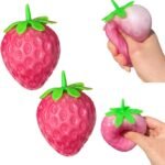 Squishy Strawberry Mystery Toy – Large Soft Squeeze Dough Ball for Stress Relief, Slow Rising Sensory Fidget Toy for Kids & Adults
