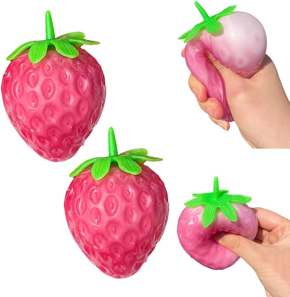 You are currently viewing Squishy Strawberry Mystery Toy – Large Soft Squeeze Dough Ball for Stress Relief, Slow Rising Sensory Fidget Toy for Kids & Adults