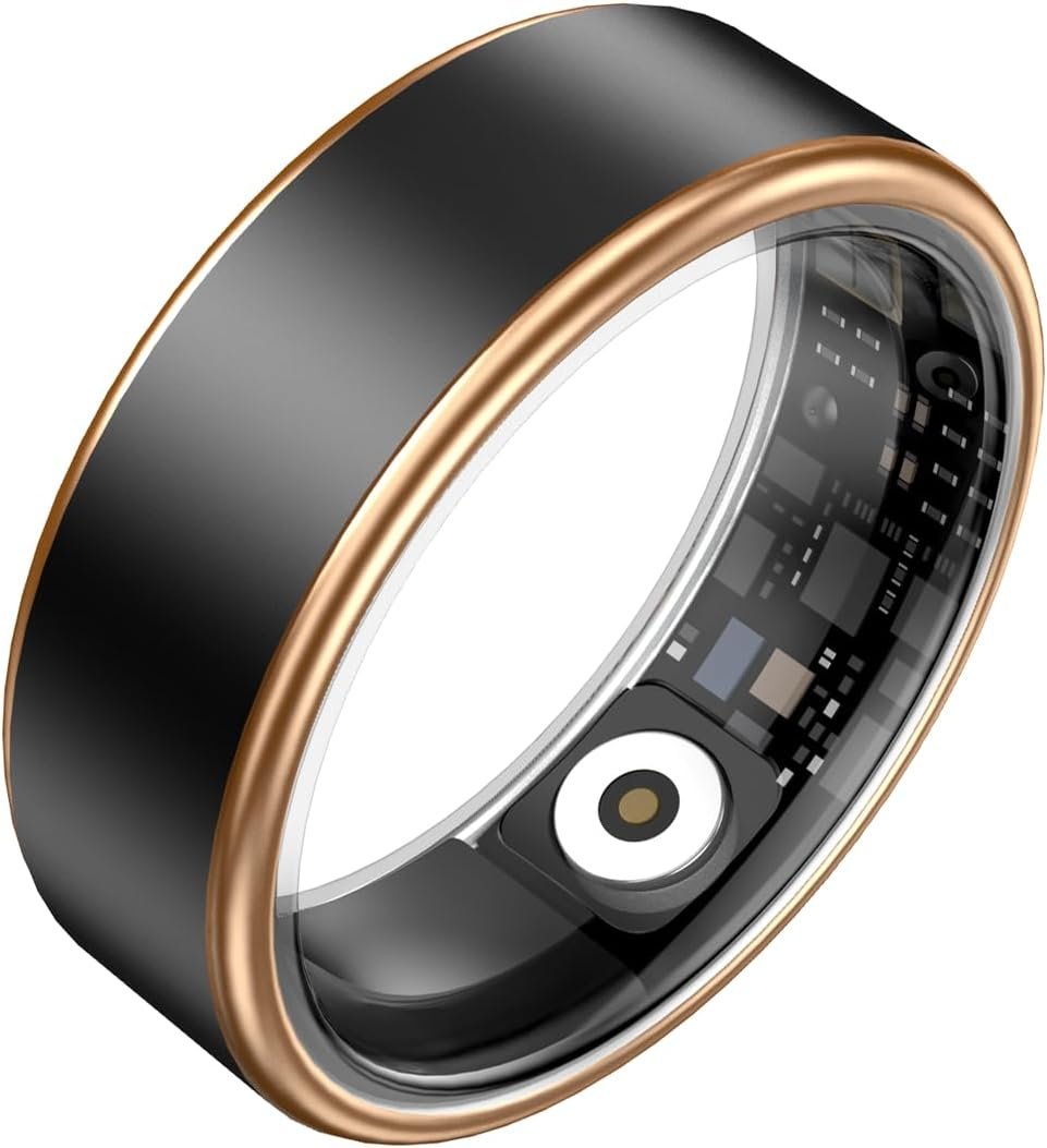 Read more about the article Smart Health Ring 2.0 for Women Men, Monitors Heart, Blood Oxygen & Pressure, Sleep, Black 12