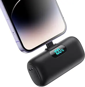 Read more about the article Mini Portable Charger for iPhone 14/13 Series,Upgraded 5000mAh PD Fast Charging Battery Pack,LCD Display Cute Power Bank Portable Phone Charger for iPhone 14/14 Pro Max/13/12 Pro/11/XS/XR/X/8/7/6