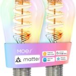 💡 MOES Matter WiFi ST64 Edison Smart Bulbs (2-Pack) MOES Matter WiFi ST64 Edison Smart Bulbs (2-Pack)