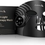 Red Light Face Mask, Wireless Red Light for Face, 4 Modes Rechargeable and Adjustable Timer Design with Digital Display for Home Skincare, Black