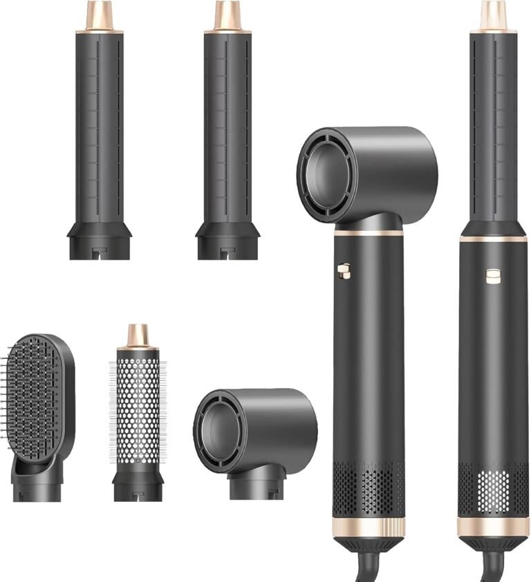 Read more about the article 5 in 1 Hair Styler & Wrap Air Curler, Low-Speed Negative Ionic Hair Tools Drying, Multi Hair Styler, Professional Blow Dryer Brush for Curling Volumizing Straightening Styling (Gray)