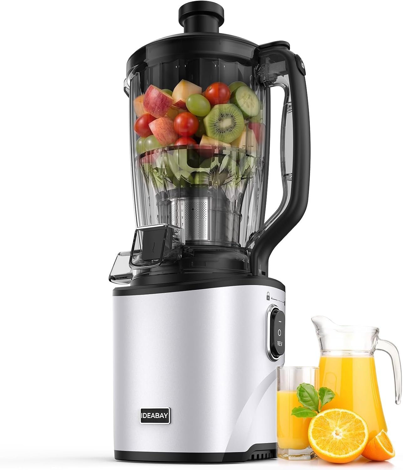 You are currently viewing Cold Press Juicer Machine, 6.5″ Wide Chute Masticating Juicer with 2.95L Large Capacity, All-in-One Slow Juicer for Whole Fruits & Vegetables, High Yield,