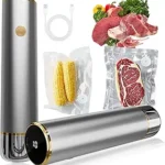 Vacuum Sealer for Food with 10 Reusable Bags – Keep Food Fresh Longer & Reduce Waste 🥩🥦