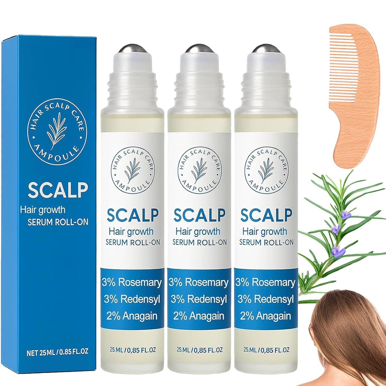 Read more about the article Aparthy Hair Growth Roll-On Serum with Rosemary – Advanced Scalp Treatment for Thicker, Stronger Hair, Nourishes Roots & Reduces Hair Fall for Men & Women (3 PCS)