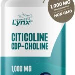 Leaping Lynx Citicoline 1000 mg (CDP Choline) Capsules – 120 Count – CDP Choline Supplement for Brain, Focus & Memory Support – Nootropic Choline Supplement – Non-GMO, ISO-Certified