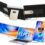KEFEYA 15.6″ Laptop Screen Extender – FHD 1080P Triple Portable Monitor for 13″-17.3″ Laptops, 120% sRGB IPS Display, 235° Rotation, Detachable Dual Screens, Plug & Play for Windows, Mac, DeX, Chrome & Surface