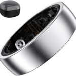 Smart Ring Health Tracker for Women – Sleep Monitor, SpO2 & Fitness Tracking Ring with Fast Charging (Silver, Size 12)
