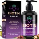 Biotin Hair Growth Shampoo with Root Activator – Sulfate-Free Thickening Shampoo for Men & Women, Controls Hair Loss, Strengthens Roots, Adds Volume & Reduces Oil for Thin Hair