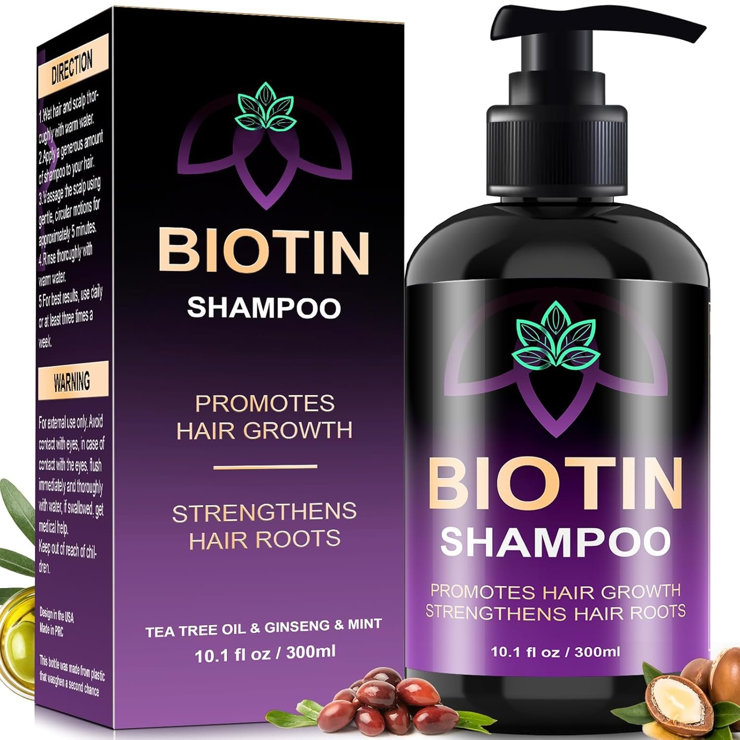 You are currently viewing Biotin Hair Growth Shampoo with Root Activator – Sulfate-Free Thickening Shampoo for Men & Women, Controls Hair Loss, Strengthens Roots, Adds Volume & Reduces Oil for Thin Hair