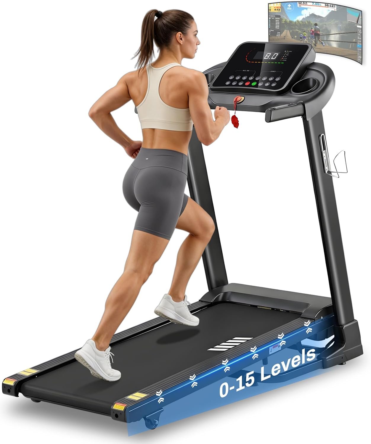 You are currently viewing 🏃‍♂️ ATEEDGE Folding Treadmill – 3.0HP | 15% Auto Incline | Smart Bluetooth