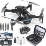 Mini Drone With 4K Dual Cameras,One Key Take Off/Landing,Brushless Motor,Altitude Hold, Waypoint Fly, Headless Mode, 360°Flip, 2 Batteries, 3 Speeds Modes,Foldable RC Quadcopter Beginners.
