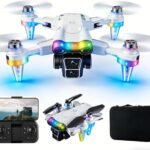 Toys for Ages 8–13, Drone with Camera for Kids with Fancy LED Lights, 2.4GHz Remote Control, One Battery, Indoor & Outdoor Toy Gift