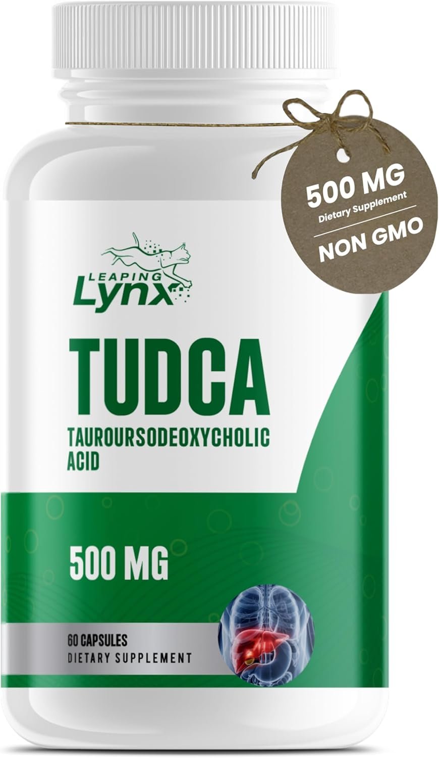 You are currently viewing Leaping Lynx TUDCA 500mg – Tauroursodeoxycholic Acid Supplement, 60 Capsules – Liver Support & Bile Acid Digestive Formula, Non-GMO