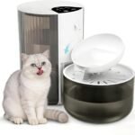 Wireless Cat Water Fountain Cordless No Filters, 4.5L Automatic Wastewater Separation Pet Water Fountains for Cats Indoor, Quiet Cat Dog Water Dispenser Rechargeable Kitty Drinking Fountains for Pets