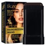 Temporary Hair Dye Comb for Gray Hair, Dark Brown Root Touch-Up Stick with Precision Brush, Disposable Hair Color Applicator, Non-Irritating Smudge-Proof Formula for Sideburns & Roots Coverage