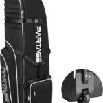PARTAGE+ Golf Travel Bag with Wheels – Heavy Duty 900D Oxford Fabric, Lightweight Golf Travel Cover with Shoe & Accessories Compartments