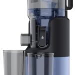 Juicer Machines, Cold Press Juicer with 6″ Extra-Large Feed Chute, 400W Motor, High Juice Yield, Easy to Clean, Dishwasher Safe Parts, 3-in-1 for Juice, Nut Milk & Sorbet, (Dark blue