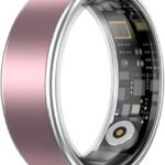 Smart Health Ring 2.0 for Women Men, Slim Scratch & Fingerprint Resistant Design, Efficient Chip Fitness Tracker, Monitors Heart, Blood Oxygen & Pressure, Pink 7